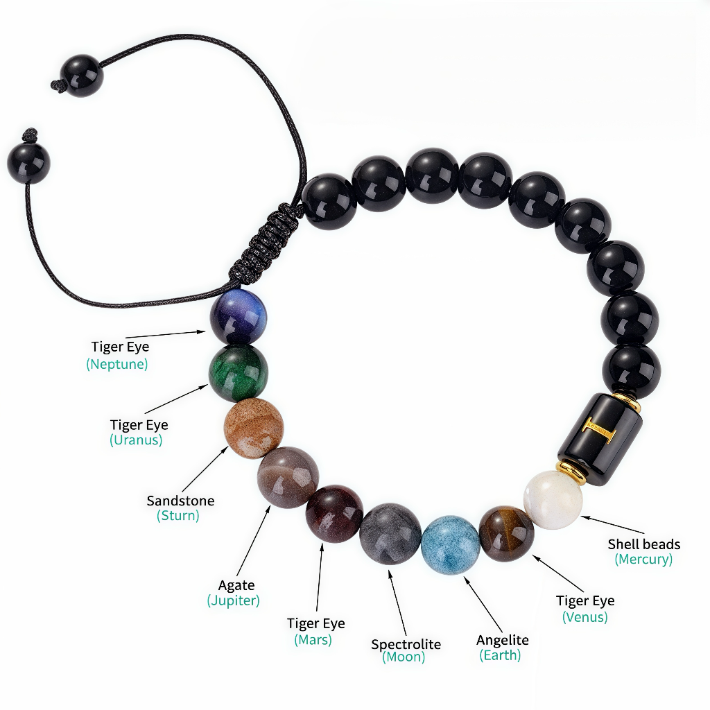 Romantic Initial Crystal Bead Bracelet